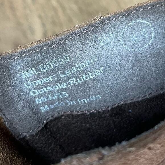 Naughty Monkey Do Re Me Booties Ankle Boots Suede Harness Brown Women’s 8.5 - Picture 9 of 9